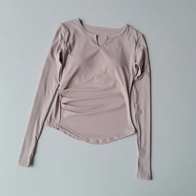 Long Sleeve Slim Fit Camisole Shirt