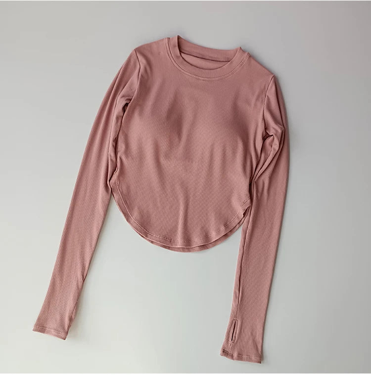 Long Sleeve Seamless Camisole Top
