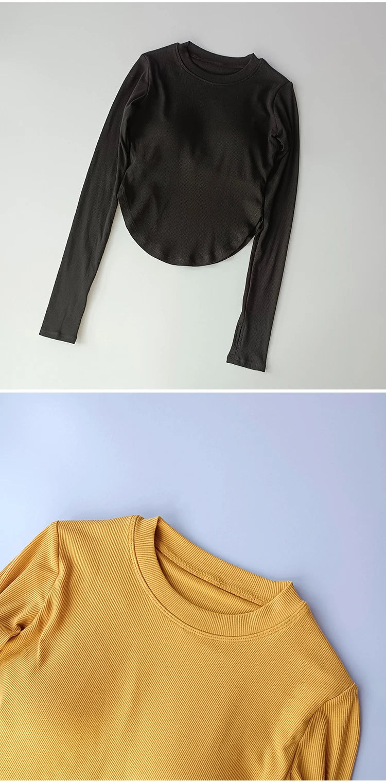 Long Sleeve Seamless Camisole Top