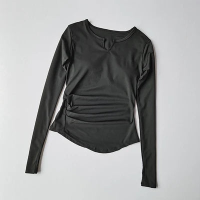 Long Sleeve Slim Fit Camisole Shirt