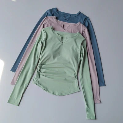Long Sleeve Slim Fit Camisole Shirt