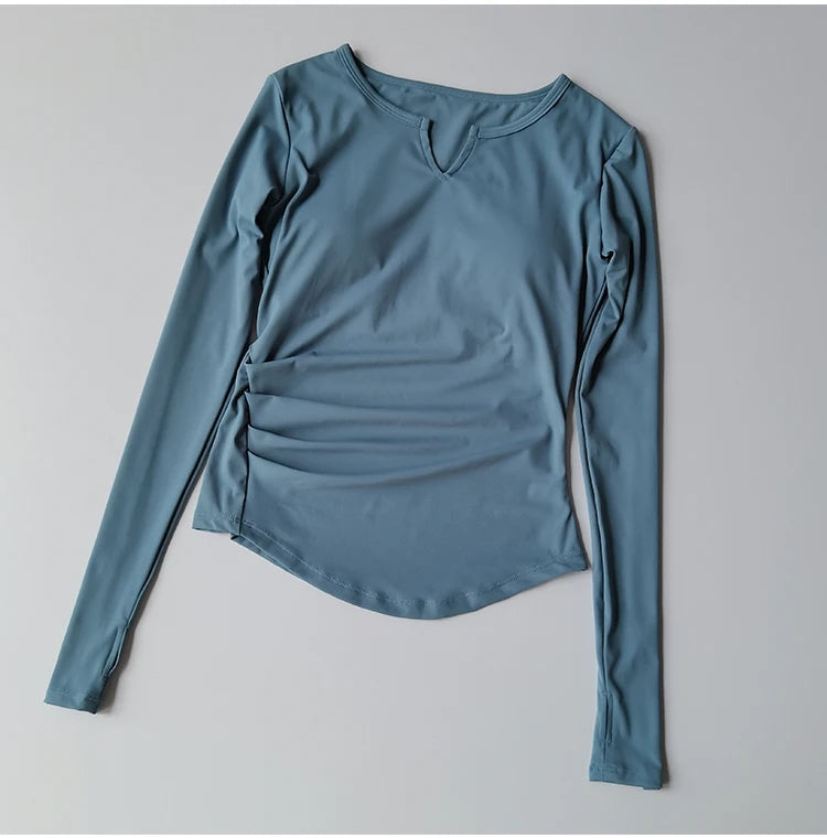 Long Sleeve Slim Fit Camisole Shirt