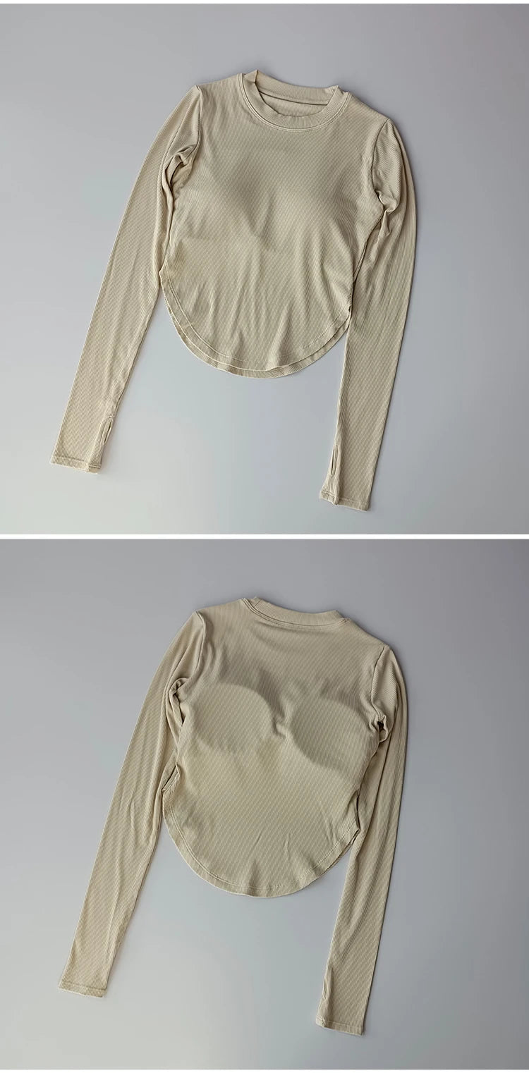 Long Sleeve Seamless Camisole Top