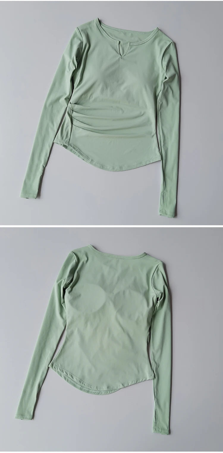 Long Sleeve Slim Fit Camisole Shirt