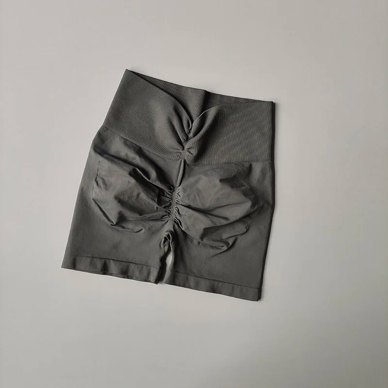 Peach-Lift High-Waist Fitness Shorts