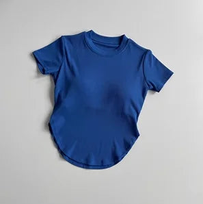 Short Sleeve Top with Built-In Chest Pad