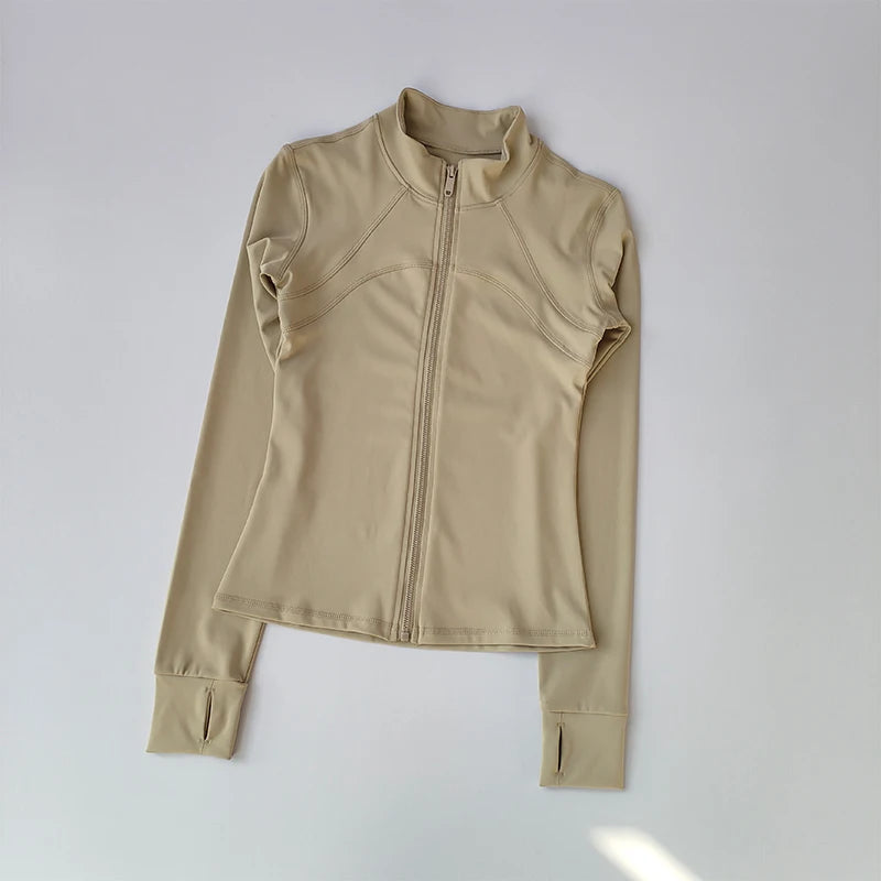 High-End Standing Collar Yoga Jacket