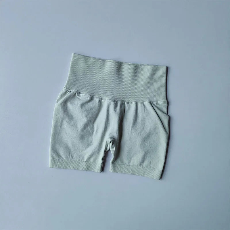 High-Waist Peach Hip Lifting Sports Shorts