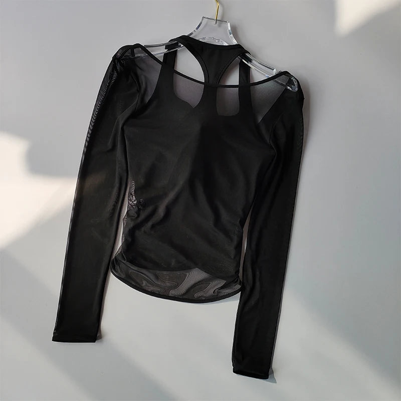 Sexy Mesh Slimming Yoga Set