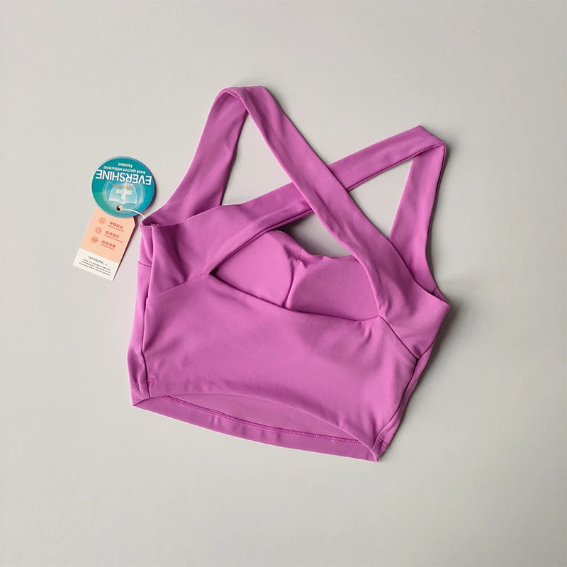 Seamless Cross-Back Sports Bra