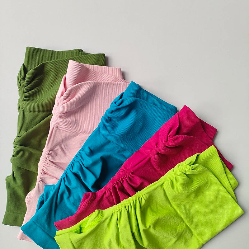 Peach-Lift High-Waist Fitness Shorts