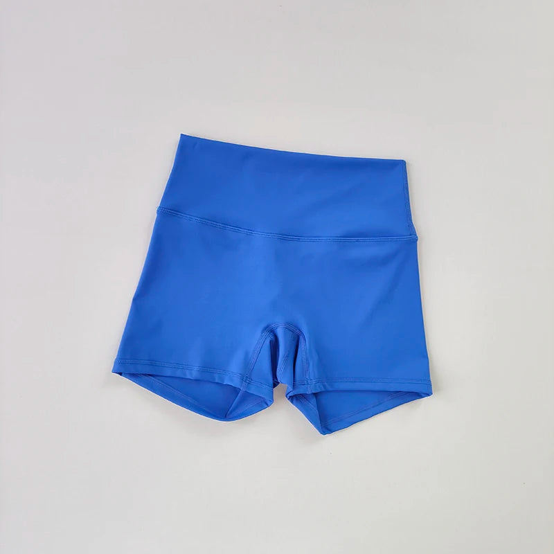 High-Waisted Sports Shorts – Nude