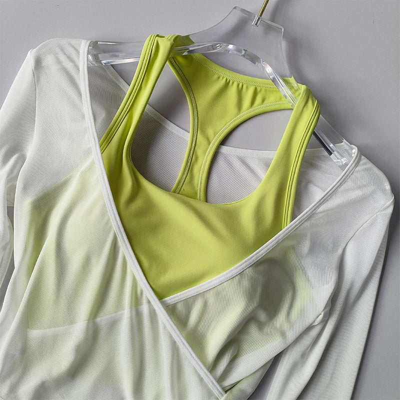 Sexy Mesh Slimming Yoga Set