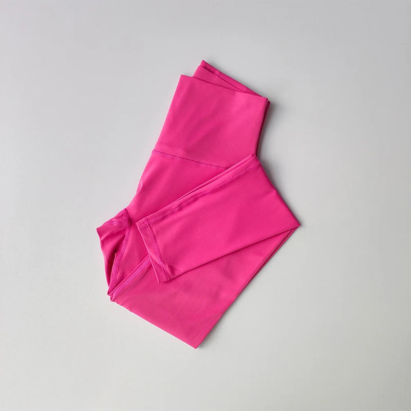 High-Waist Nude Leggings with Pockets