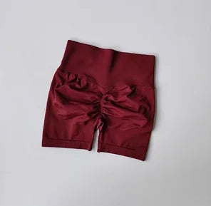 High-Waist Peach Hip Lifting Sports Shorts