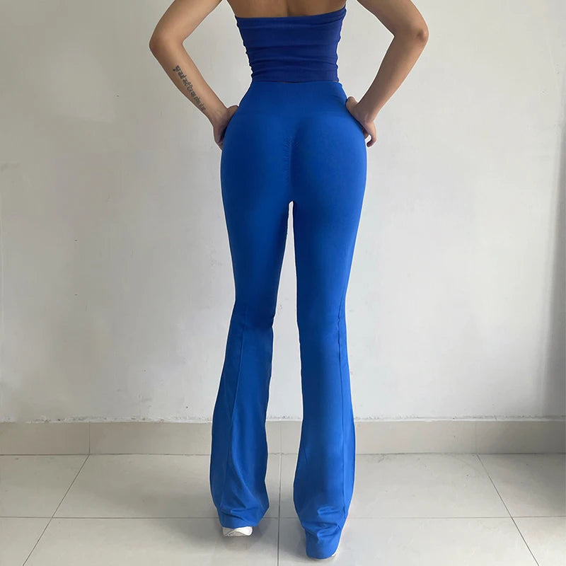 High-Waisted Flared Slimming Leggings