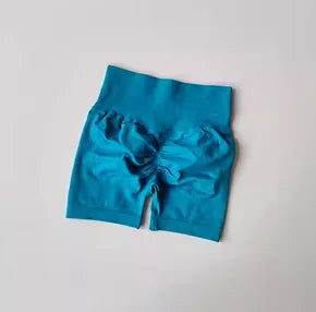 High-Waist Peach Hip Lifting Sports Shorts