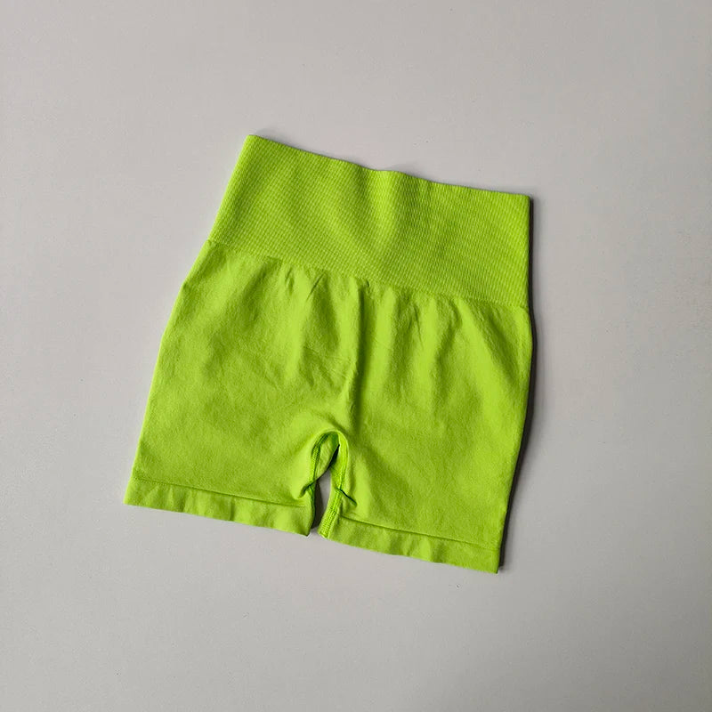 Peach-Lift High-Waist Fitness Shorts