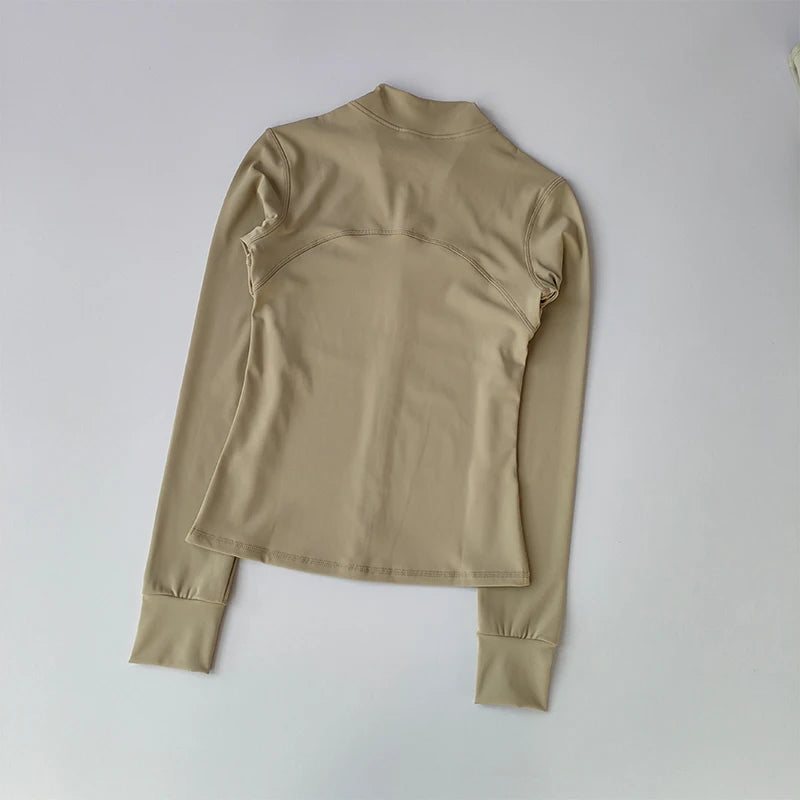 High-End Standing Collar Yoga Jacket