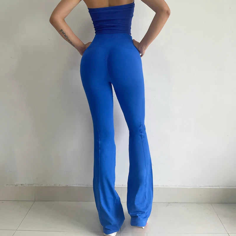 High-Waisted Flared Slimming Leggings