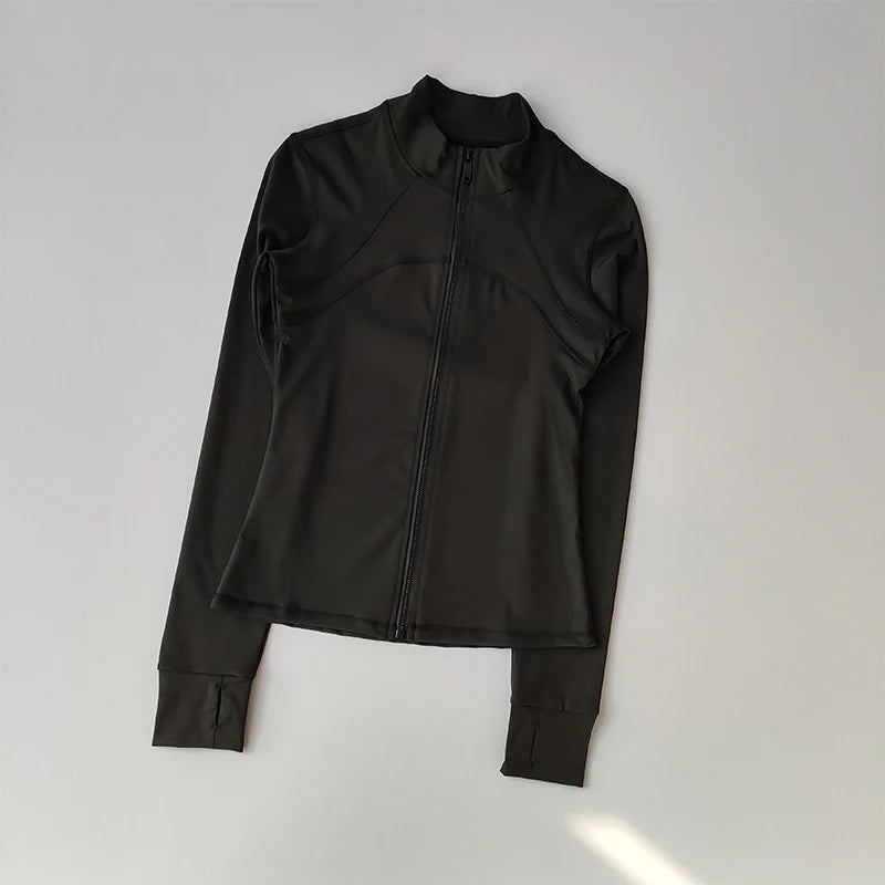 High-End Standing Collar Yoga Jacket