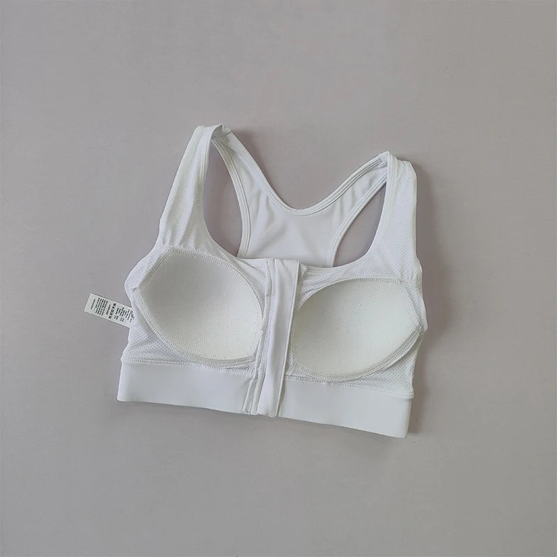 High-Impact Zipper Sports Bra