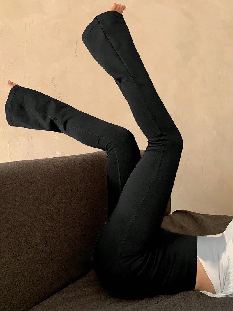 High-Waisted Flared Leggings, Compression Fit.