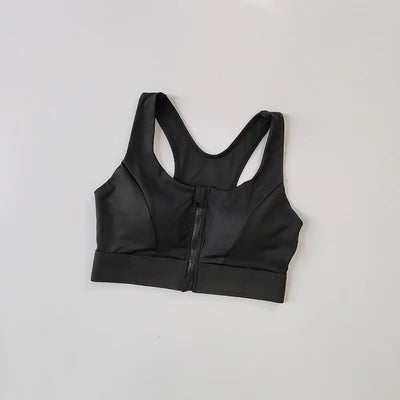 High-Impact Zipper Sports Bra