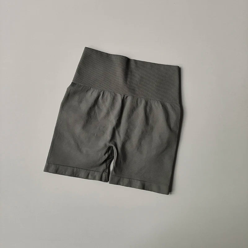 Peach-Lift High-Waist Fitness Shorts