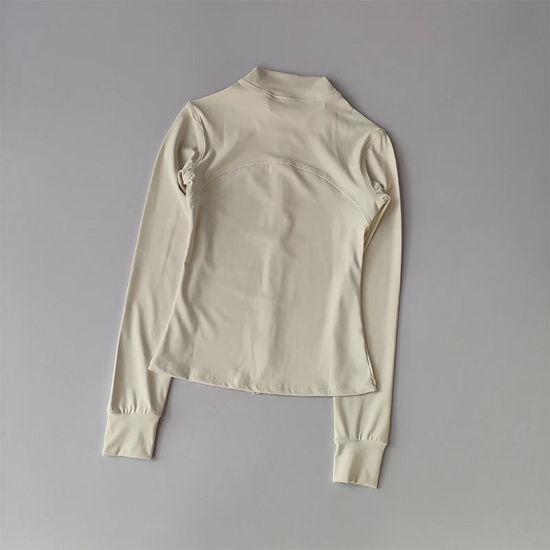 High-End Standing Collar Yoga Jacket