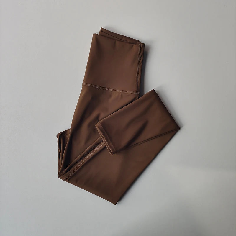 High-Waist Nude Leggings with Pockets