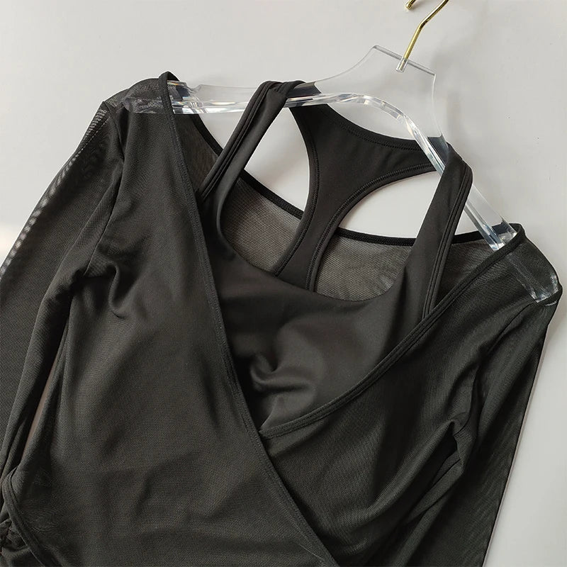 Sexy Mesh Slimming Yoga Set