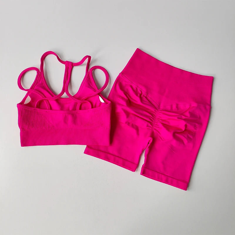 Peach-Lift High-Waist Sports & Shockproof Bra