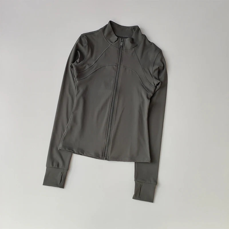 High-End Standing Collar Yoga Jacket