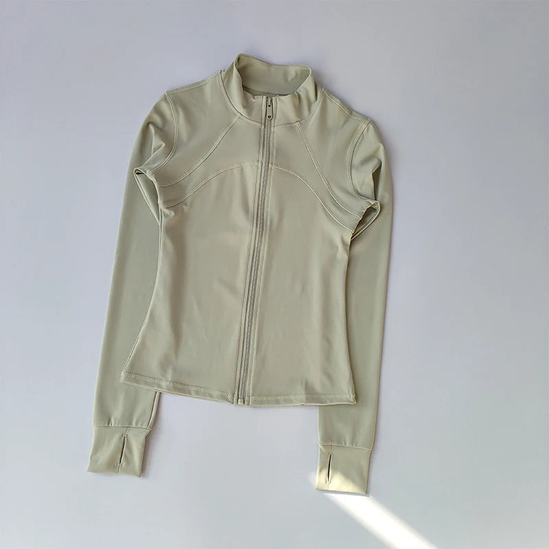 High-End Standing Collar Yoga Jacket
