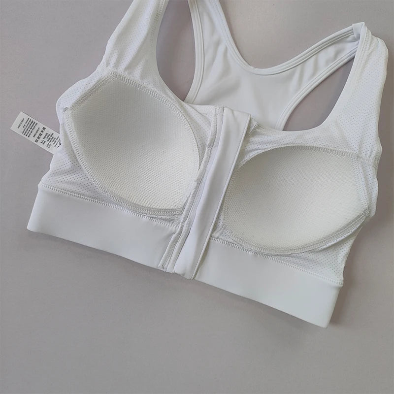 High-Impact Zipper Sports Bra