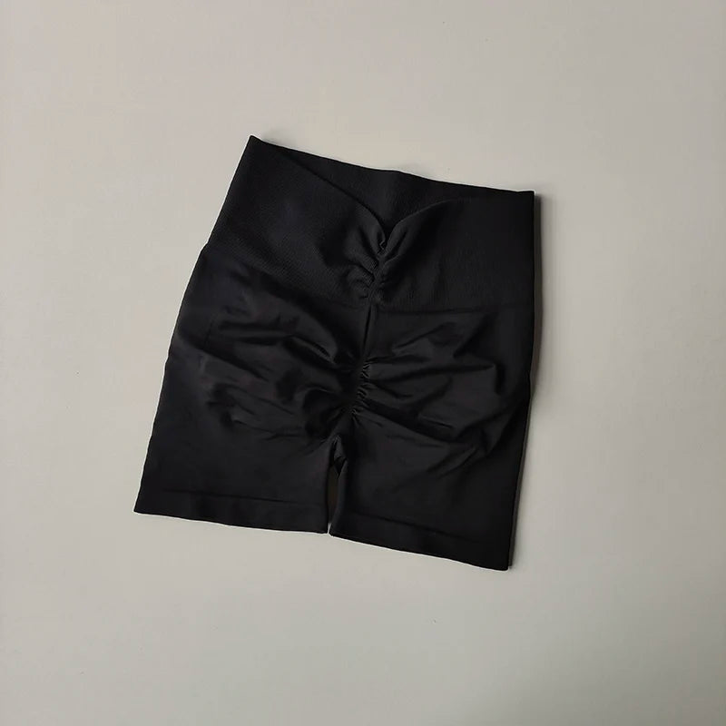 Peach-Lift High-Waist Fitness Shorts