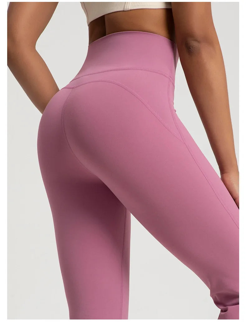 Naked Feel High-Waisted Flared Leggings