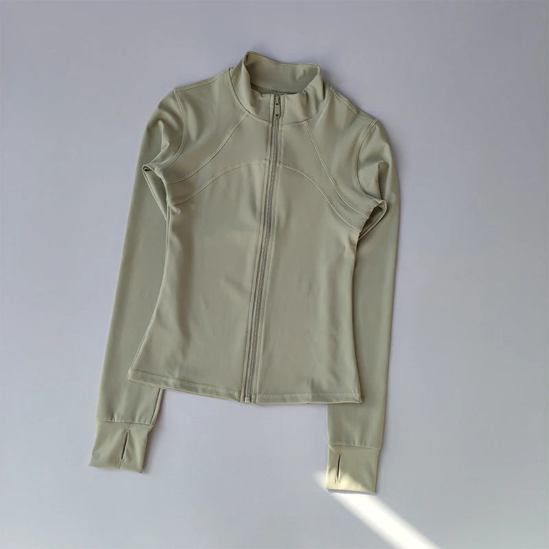 High-End Standing Collar Yoga Jacket