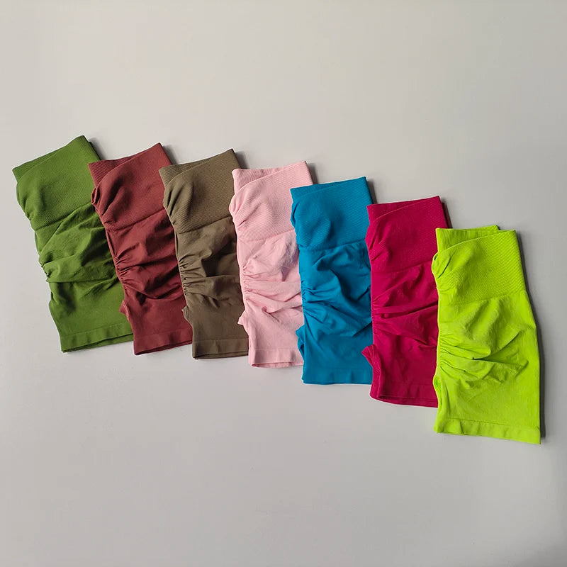 Peach-Lift High-Waist Fitness Shorts