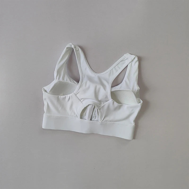 High-Impact Zipper Sports Bra