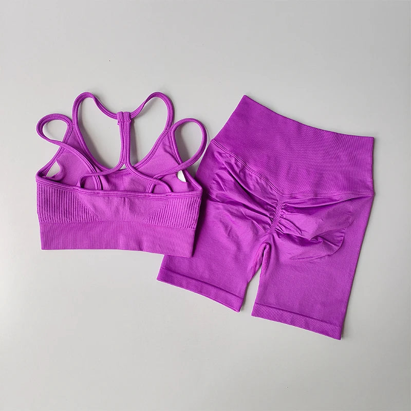 Peach-Lift High-Waist Sports & Shockproof Bra