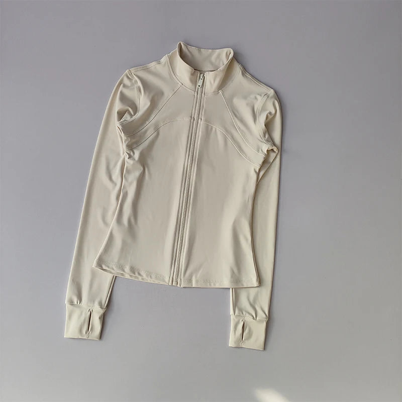 High-End Standing Collar Yoga Jacket