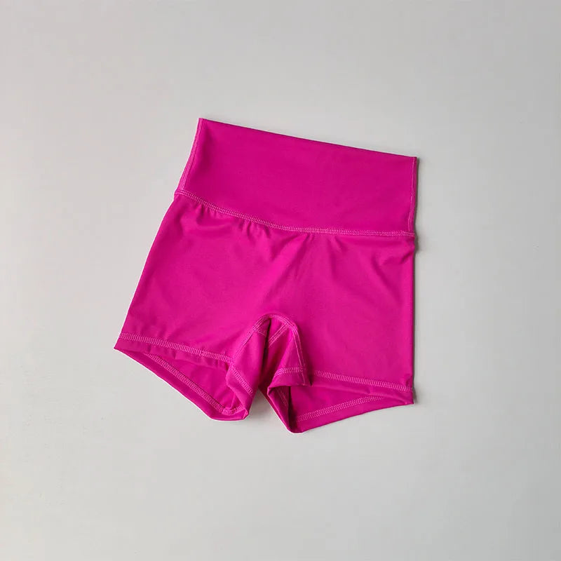 High-Waisted Sports Shorts – Nude