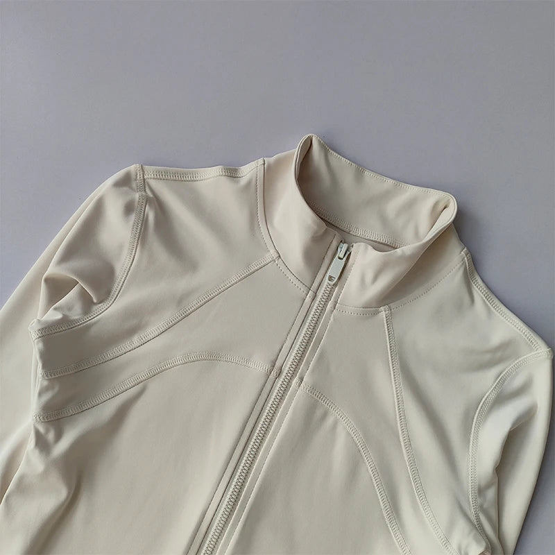 High-End Standing Collar Yoga Jacket