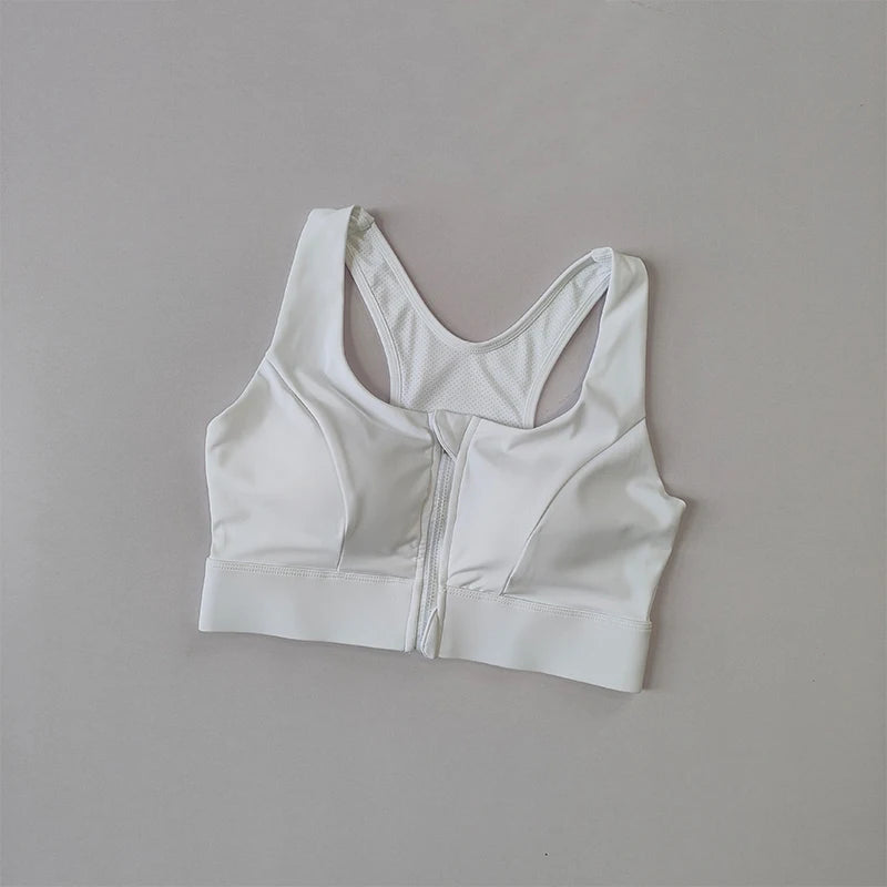 High-Impact Zipper Sports Bra