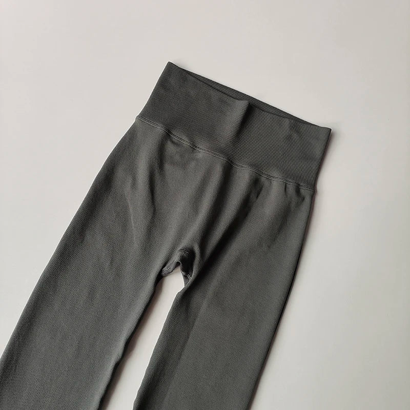 High-Waisted Flared Leggings, Compression Fit.