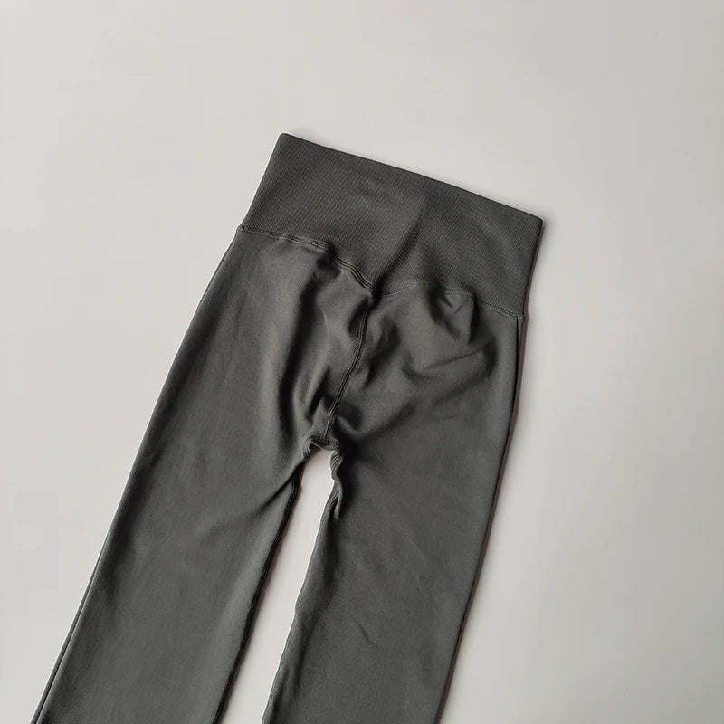 High-Waisted Flared Leggings, Compression Fit.