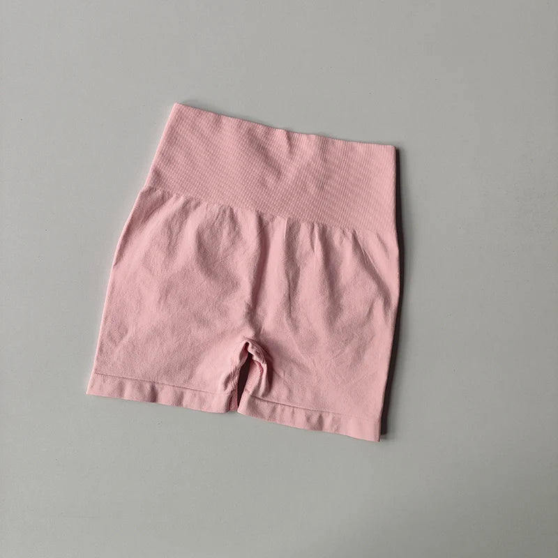 Peach-Lift High-Waist Fitness Shorts
