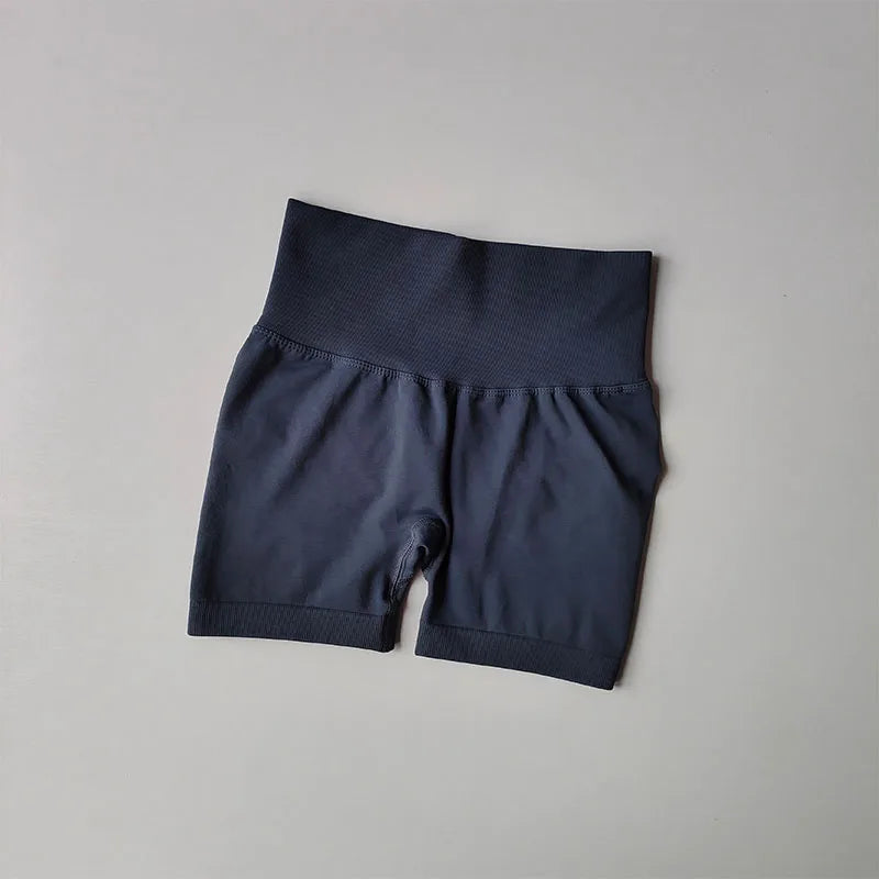 High-Waist Peach Hip Lifting Sports Shorts
